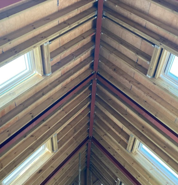 Steel & Timber Roof Interior
